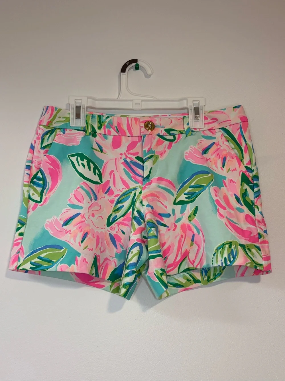 Lilly Pulitzer Callahan Knit Shorts preppy Rose to the Occasion Size 2 Floral